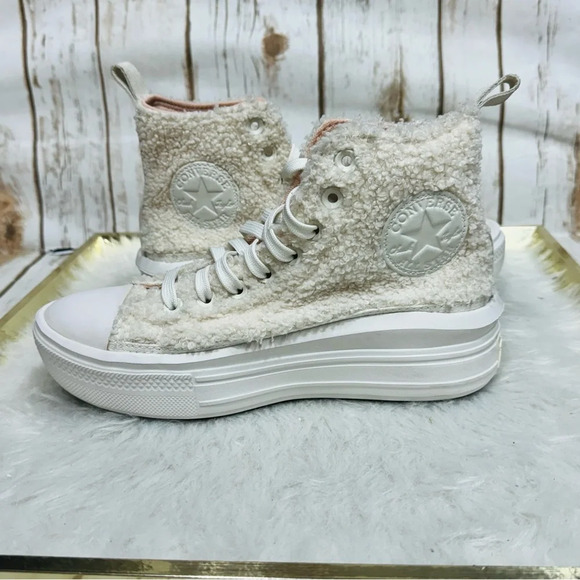 Converse Sherpa Chuck Taylor All Star Move High Perfect Is Not Perfect Platform - Picture 8 of 12